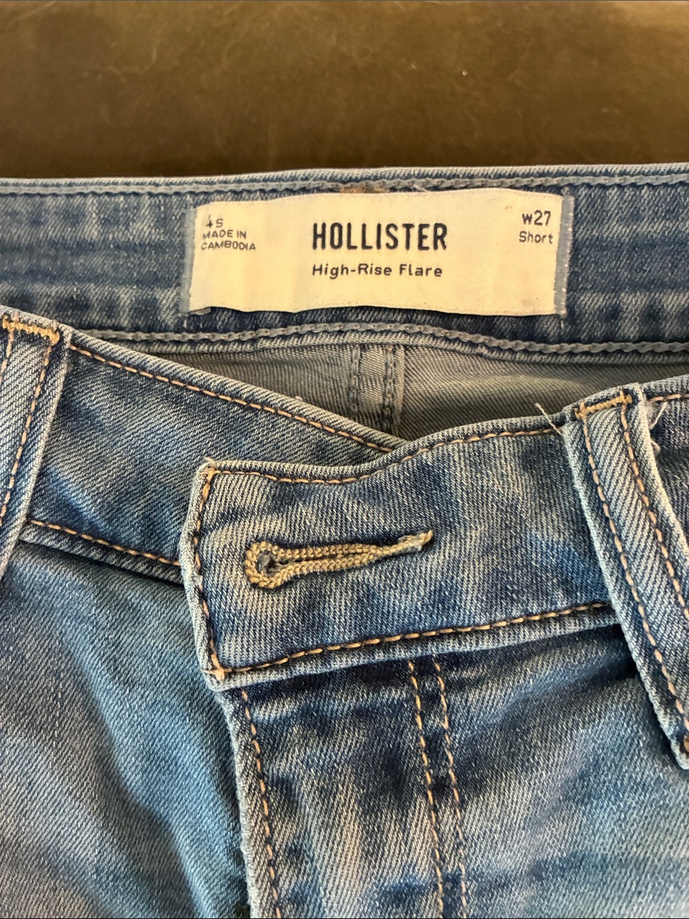 Hollister High-Rise Flare Jeans - Light Blue